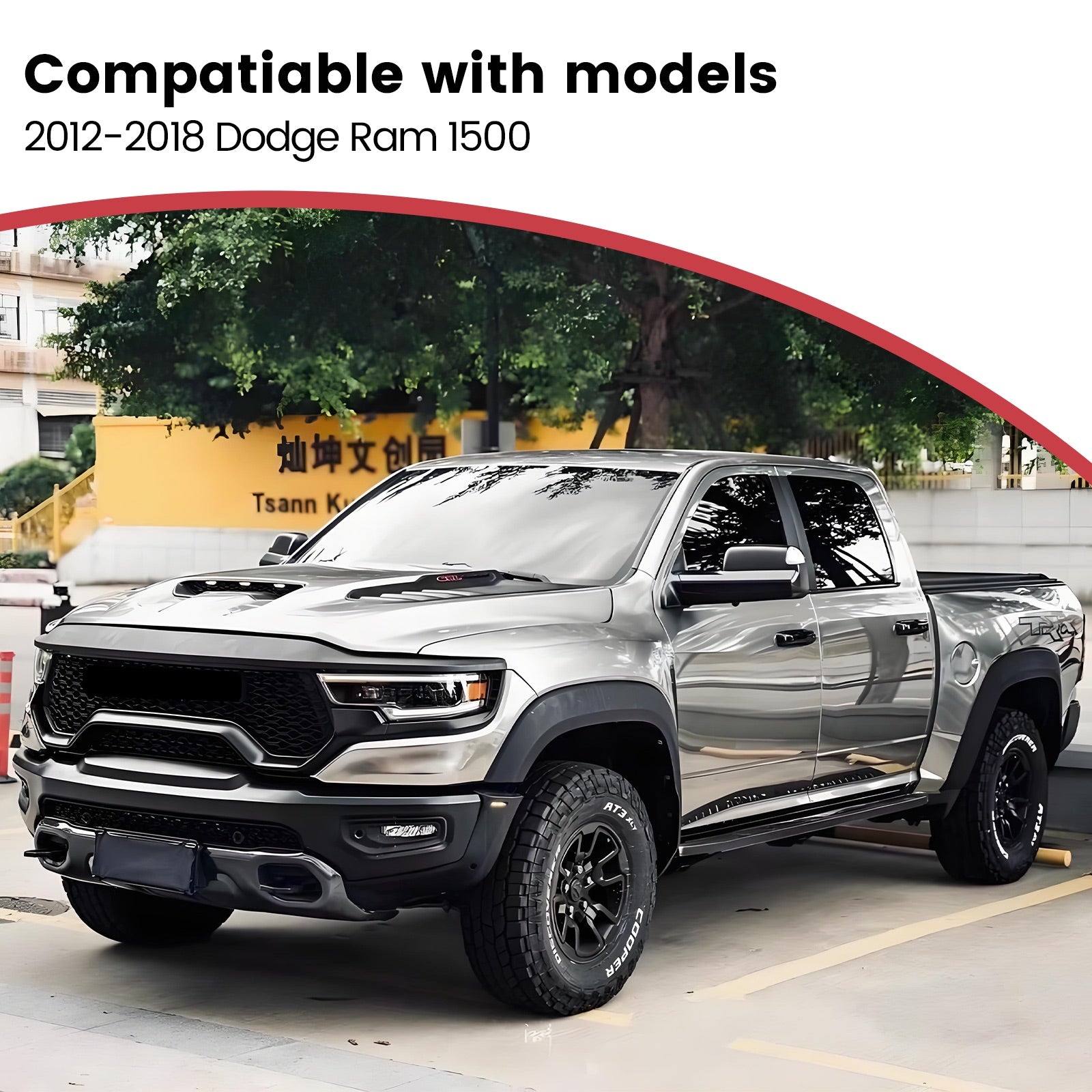 Deployable Electric Running Board Side Steps fit for DODGE RAM 1500 CREW CAB 2012-2018
