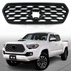 For 2016/2017/2018/2019/2020/2021/2022/2023 Toyota Tacoma TRD Front Grille Bumper Grill Insert Gloss Black NEW