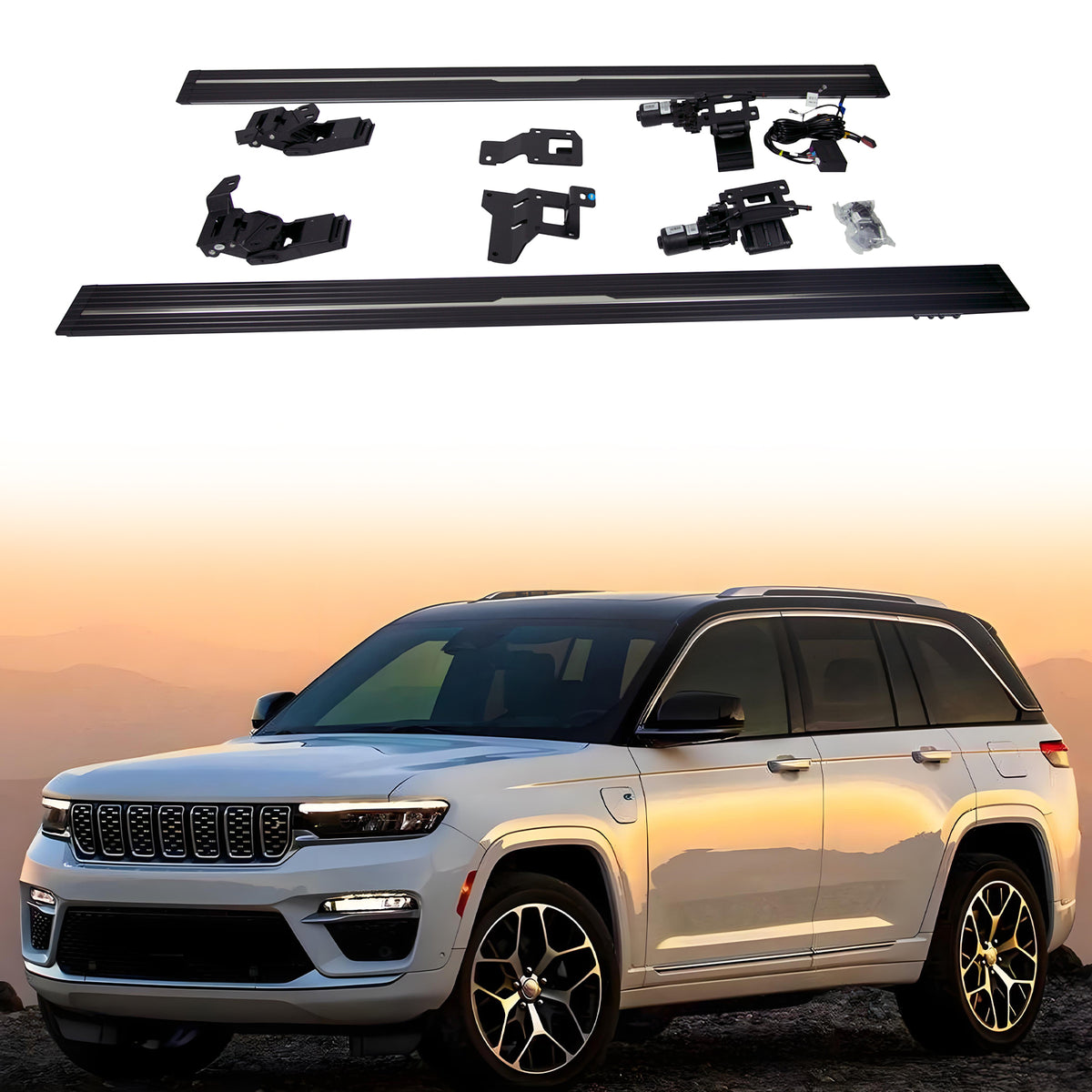 Deployable Electric Running Board Side Steps fit for JEEP GRAND CHEROKEE 2018-2022