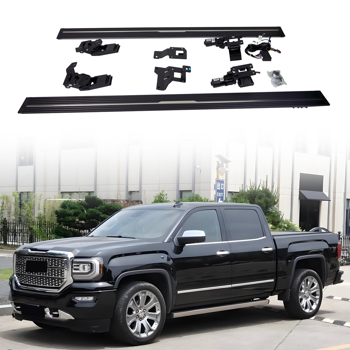 Deployable Electric Running Board Side Steps fit for GMC SIERRA 2014-2018