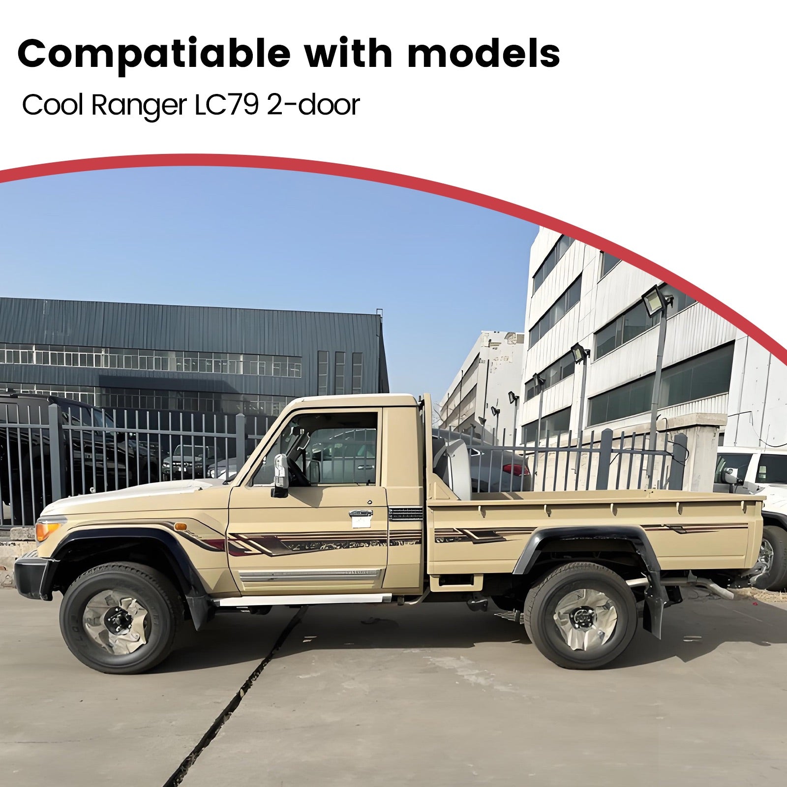 Deployable Electric Running Board Side Steps fit for TOYOTA Land Cruiser 79 2-Doors