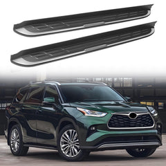 Fits Toyota Highlander 2020-2025 Aluminum Running Boards Side Steps Nerf Bars