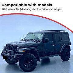 Deployable Electric Running Board Side Steps fit for JEEP WRANGLER 4-DOOR 2018-2025 with side skirt