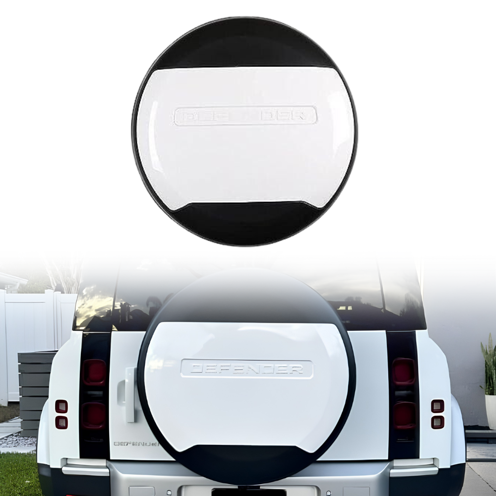 Spare Tyre Tire Wheel Cover Fit for Land Rover Defender 90 110 130 2020-2026 (Fuji White)