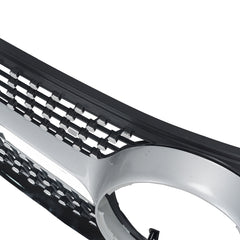 Diamond Grill Fit W207 E-CLASS Coupe facelift 2014-2017 Silver W/o Camera Hole