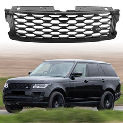 Front Grille Upper Grill Fit For Range Rover Vogue L405 2018/2019/2020/2021/2022 Glossy Black