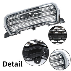 For GMC Sierra 1500 Denali 2019-2021 Front Upper Grille Chrome New Factory Style