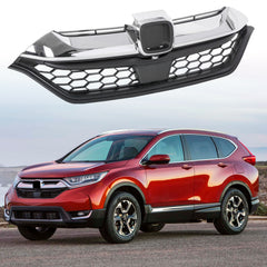 HECASA Fits Honda CRV CR-V 2017 2018 2019 Front Bumper Upper Grille