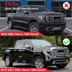 For GMC Sierra 1500 Denali 2019-2021 Front Upper Grille Chrome New Factory Style