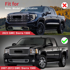 Fits 2007/2008/2009/2010/2011/2012/2013 GMC Sierra 1500 Denali Front Upper Hood Grill Grille New Body Style