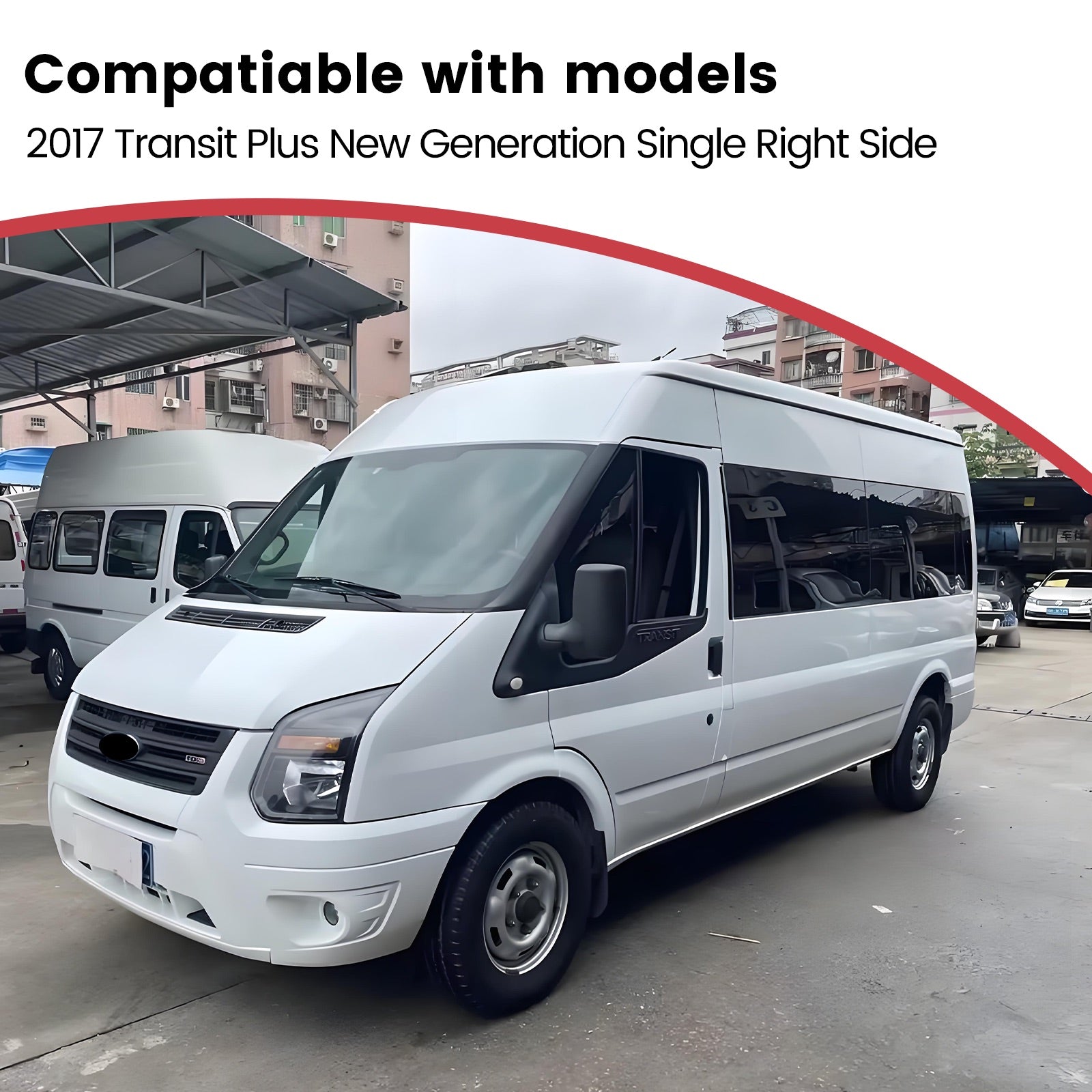 Deployable Electric Running Board Side Steps fit for FORD TRANSIT LWB (Single Right Piece) 2017