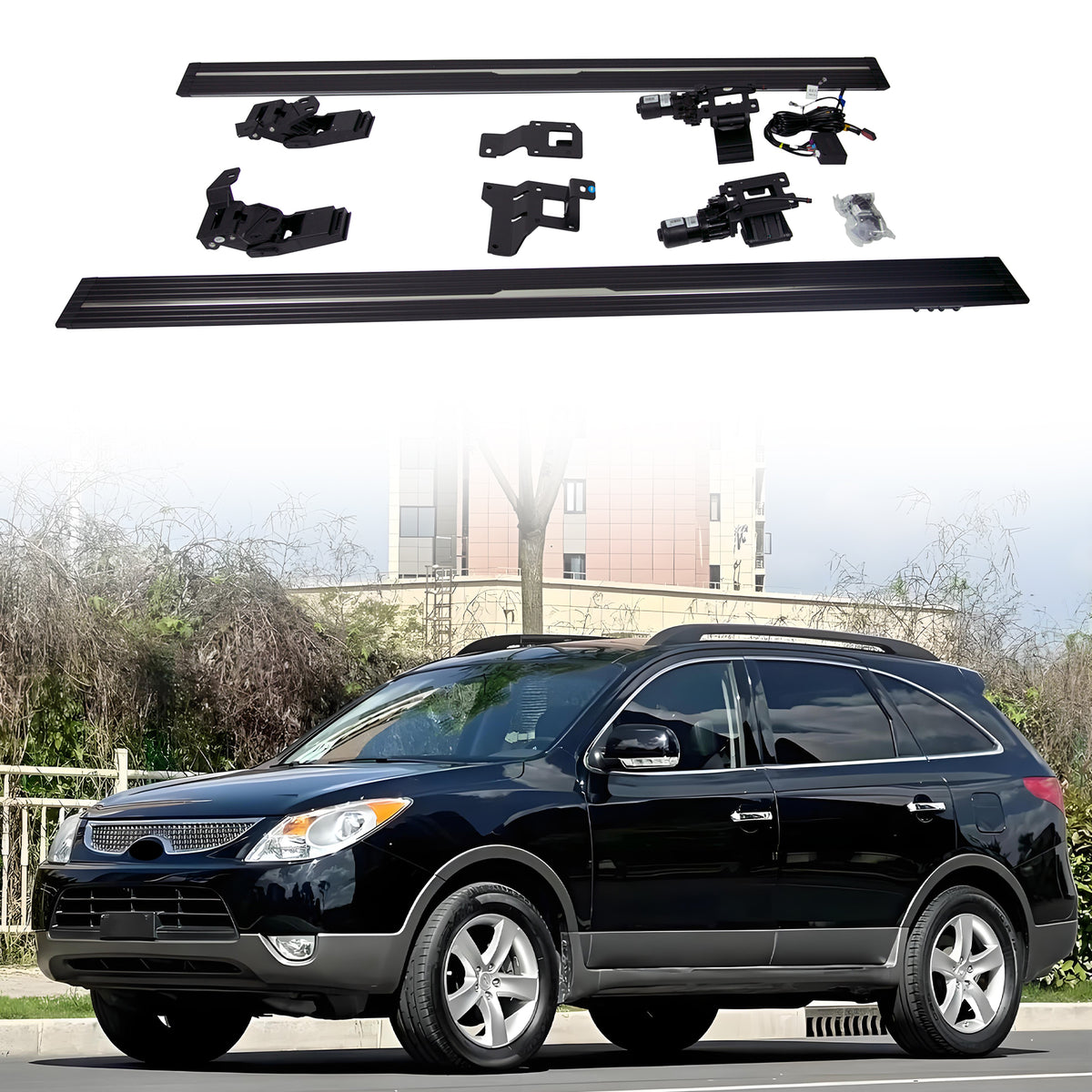 Deployable Electric Running Board Side Steps fit for TOYOTA Hilux VIGO (6 Supports）2008-2016