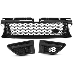 Gloss Black Front Grille Air Side Vents For Land Rover Range Rover Sport 2010/2011/2012/2013