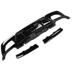 Rear Diffuser Bumper Splitter Gloss Black For 2019-2022 BMW 3 Series G20 M Sport