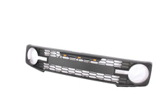 For 2021 2022 2023 2024 Ford Bronco Matt Black Grille Mesh Raptr Style Lights Amber