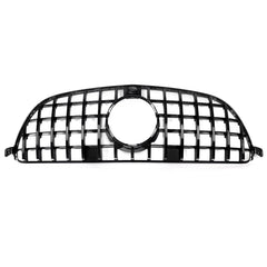All Black Front Hood Grille For Mercedes Benz W166 GLE63 2016 2017 2018 2019