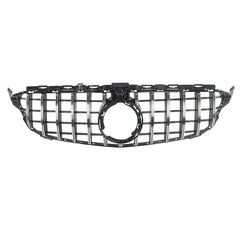 GT R Style Front Grille for W205 C-CLASS 2019/2020/2021 Chrome/Black