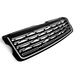 For 2013/2014/2015/2016/2017 Range Rover 2023 Style Front Upper Bumper Grille Grill Gloss Black