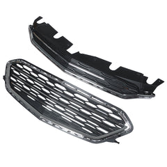 Upper & Lower Grill Set For Chevrolet Equinox 2016-2017 Front Bumper Grille