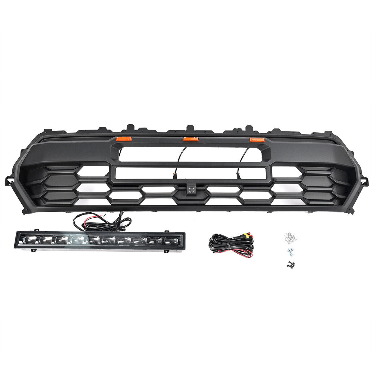 For Toyota Tacoma 2024-2025 Front Bumper Grille Grill With Led & Light Bar