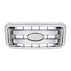Front Upper Grille Fit For Ford 2011-2016 F250 F350 F450 F550 Super Duty (Chrome)