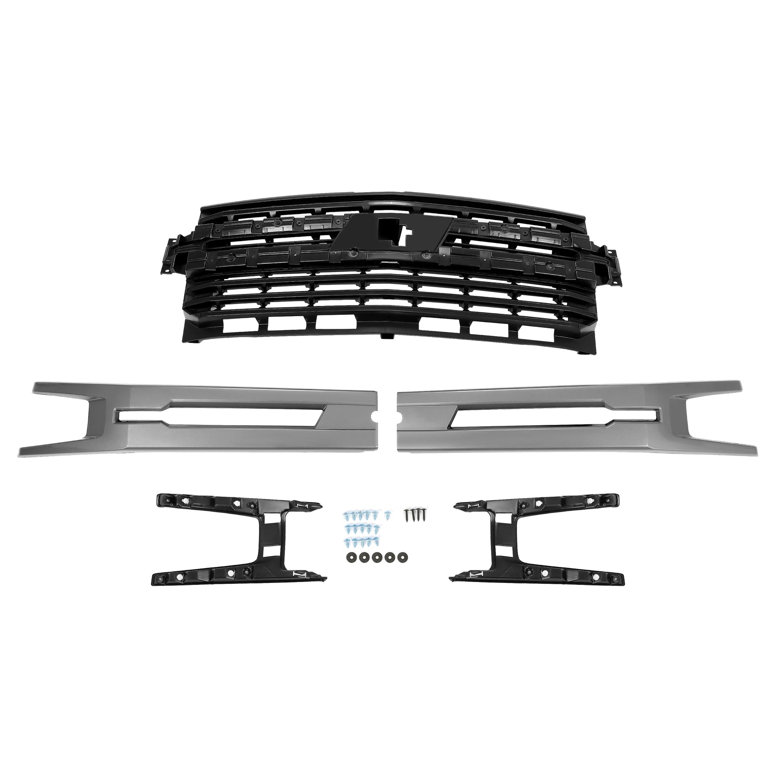 For Chevrolet Silverado 1500 2019 2020 2021 2022 Front Bumper Hood Upper Grille