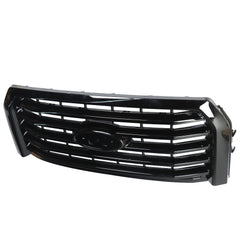 For 2015/2016/2017 Ford F150 Front Bumper Upper Grille ABS Gloss Black Horizontal