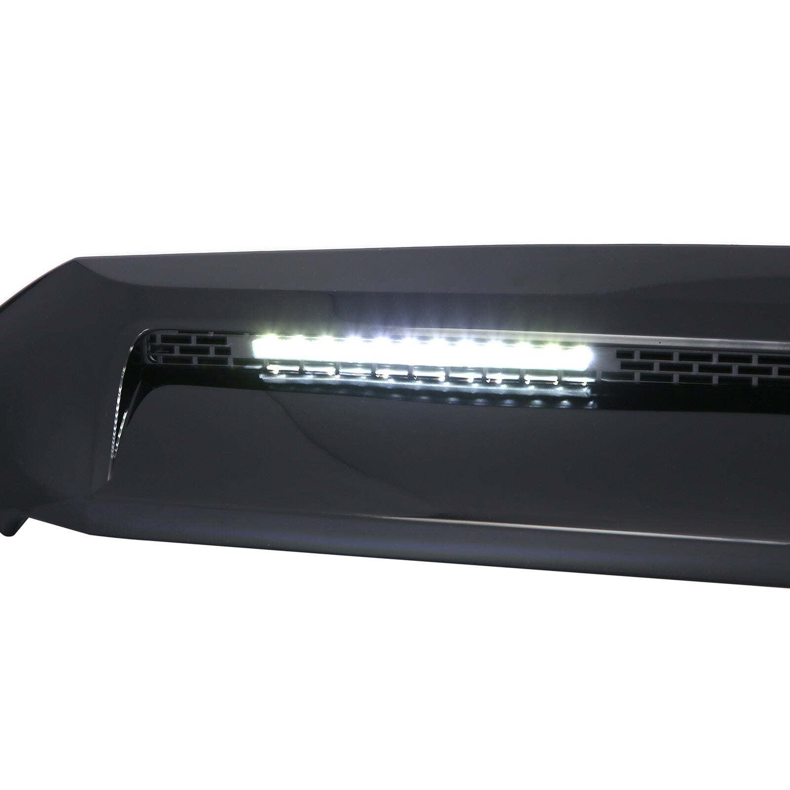 For 2014/2015/2016/2017/2018/2019/2020/2021 Toyota Tundra W/Light Bar Front Upper Hood Bulge Molding Grille Trim