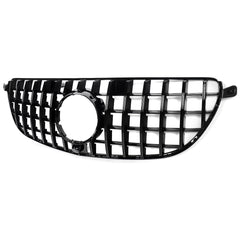 All Black Front Hood Grille For Mercedes Benz W166 GLE63 2016 2017 2018 2019