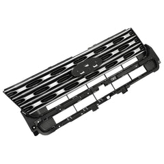 For Ford Explorer 2018-2019 Front Bumper Upper Grille w/Chrome Mesh Style Grill