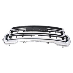 For 2020 2021 2022 2023 GMC Acadia Front Bumper Upper Grille Grill Chrome