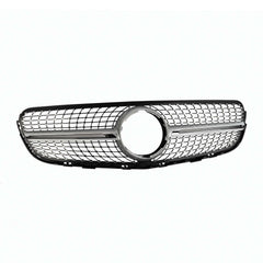 Front Chrome Diamond Grille Grill For Mercedes Benz X253 2015/2016/2017/2018/2019 GLC300 GLC43