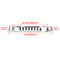 Front Chrome Grille Assembly For Hummer H3 2006 2007 2008 2009 2010 New