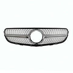 Front Chrome Diamond Grille Grill For Mercedes Benz X253 2015/2016/2017/2018/2019 GLC300 GLC43