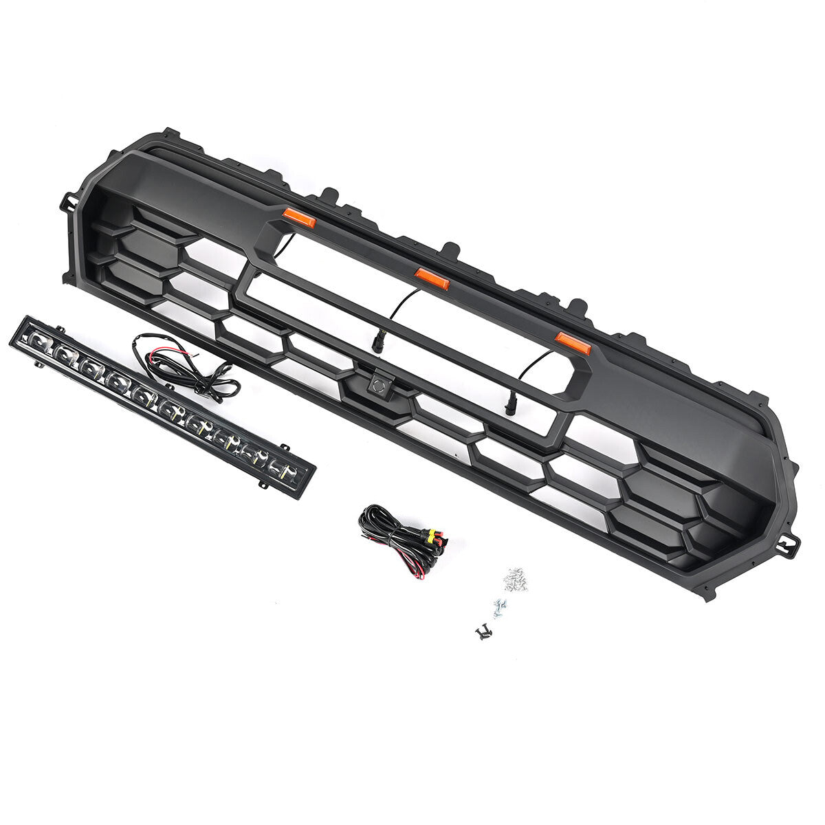 For Toyota Tacoma 2024-2025 Front Bumper Grille Grill With Led & Light Bar