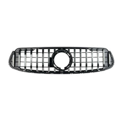 Front GT R Grille Fit 2020/2021/2022/2023 X253 GLC300 GLC43 Coupe Black Chrome W/ Camera Hole