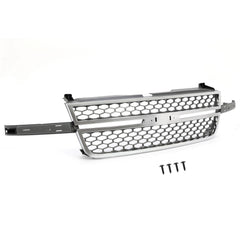 Chrome Grille Honeycomb Style Grill For Silverado 1500 2500 3500 HD Pickup 03-07