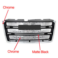 Chrome Front Bumper Grille Grill For GMC Terrain SL SLE SLT 2010-2015