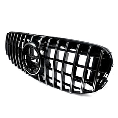 For 2020-2022 Mercedes-Benz X167 GT Style Front Bumper Grille Grill Chrome+Black