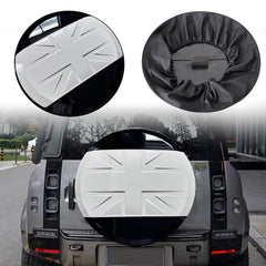 Spare Tire Cover Fits For Land Rover Defender 110 90 130 2020-2025 (Black&White)